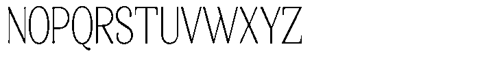 Gafisah Round Thin Extra Condensed Font UPPERCASE