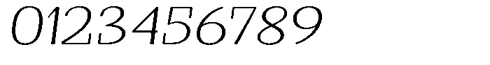 Gafisah Round Thin Extra Expanded Slant Font OTHER CHARS