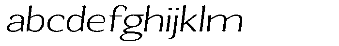 Gafisah Round Thin Extra Expanded Slant FONT