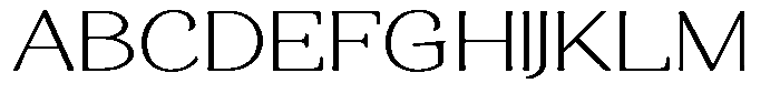 Gafisah Round Thin Extra Expanded Font UPPERCASE
