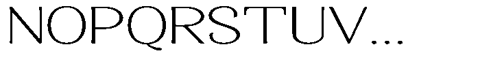 Gafisah Round Thin Extra Expanded Font UPPERCASE
