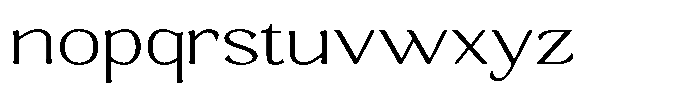 Gafisah Round Thin Extra Expanded Font LOWERCASE