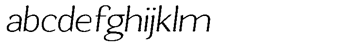 Gafisah Round Thin Semi Expanded Slant FONT