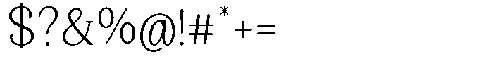 Gafisah Round Thin Font OTHER CHARS