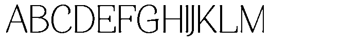 Gafisah Round Thin Font UPPERCASE