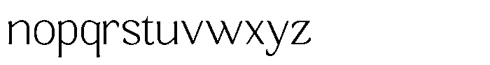 Gafisah Round Thin Font LOWERCASE