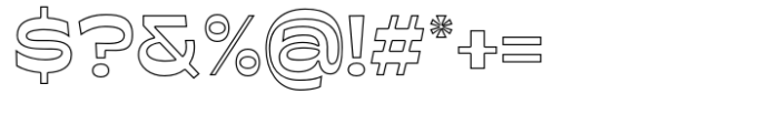 Gafiton Outline Font OTHER CHARS