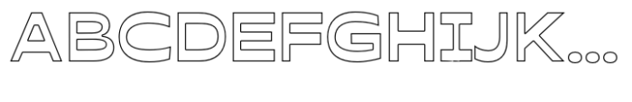 Gafiton Outline Font UPPERCASE