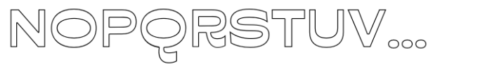Gafiton Outline Font UPPERCASE