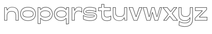 Gafiton Outline Font LOWERCASE