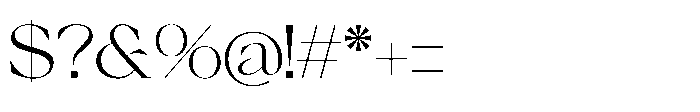 Gafloc Regular Font OTHER CHARS