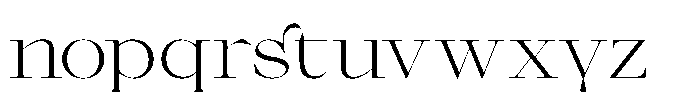 Gafloc Regular Font LOWERCASE