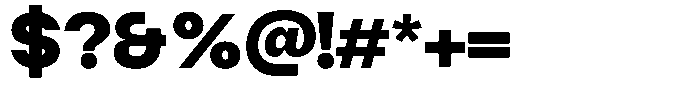 Gaglio Black Font OTHER CHARS
