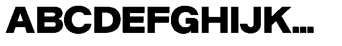 Gaglio Black Font UPPERCASE