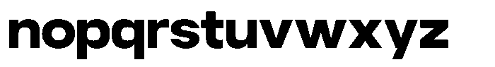 Gaglio Extra Bold Font LOWERCASE
