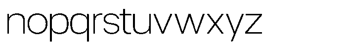 Gaglio Extra Light Font LOWERCASE