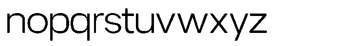 Gaglio Light Font LOWERCASE