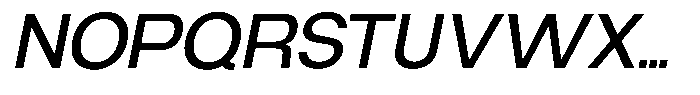 Gaglio Medium Italic Font UPPERCASE