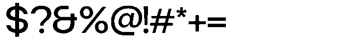 Gaglio Medium Font OTHER CHARS