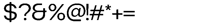 Gaglio Regular Font OTHER CHARS