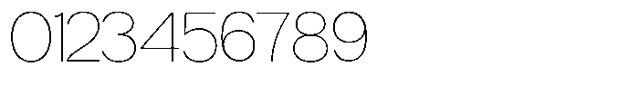 Gaglio Thin Font OTHER CHARS