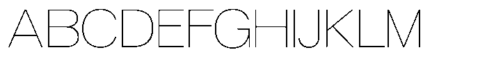 Gaglio Thin Font UPPERCASE