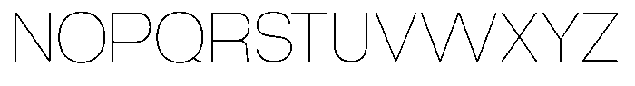 Gaglio Thin Font UPPERCASE