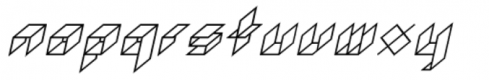 Gaijin Normal Oblique Font LOWERCASE