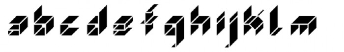 Gaijin Shadow Font LOWERCASE