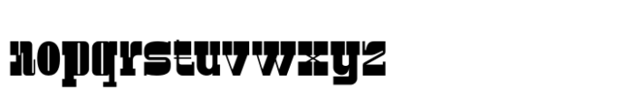 Gaillard Font LOWERCASE