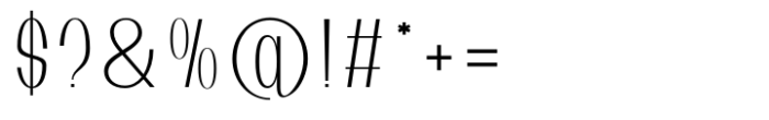 Gakyo Extralight Font OTHER CHARS