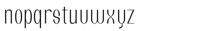 Gakyo Extralight Font LOWERCASE