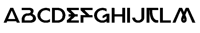 Gakys Font UPPERCASE