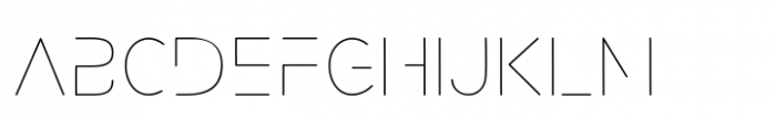 Galactica Extralight Font LOWERCASE