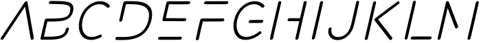 Galactica Italic Font LOWERCASE