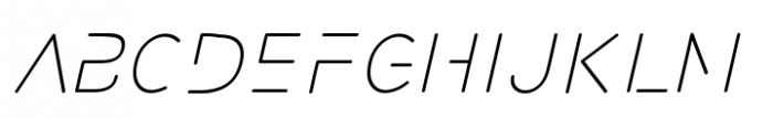 Galactica Light Italic Font LOWERCASE