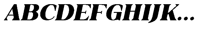 Galafera Black Italic Font UPPERCASE