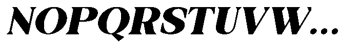 Galafera Black Italic Font UPPERCASE