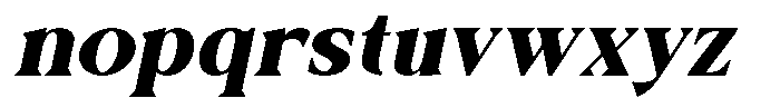 Galafera Black Italic Font LOWERCASE