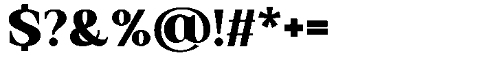 Galafera Black Font OTHER CHARS