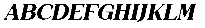Galafera Bold Italic Font UPPERCASE