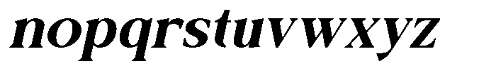 Galafera Bold Italic Font LOWERCASE