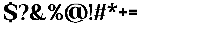 Galafera Bold Font OTHER CHARS