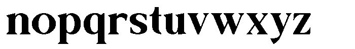 Galafera Bold Font LOWERCASE
