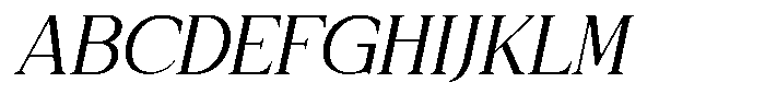 Galafera Light Italic Font UPPERCASE