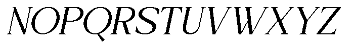 Galafera Light Italic Font UPPERCASE