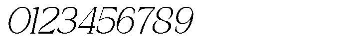 Galafera Thin Italic Font OTHER CHARS