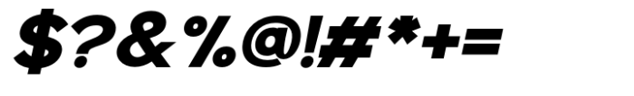 Galak Pro Extra Bold Italic Font OTHER CHARS