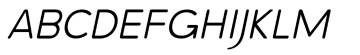 Galak Round Thin Italic Font UPPERCASE