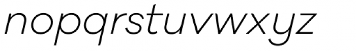 Galano Classic Alt Light Italic Font LOWERCASE